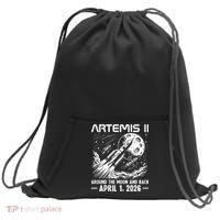 Artemis II Around The Moon And Back 2026 Sweatshirt Cinch Pack Bag thumb 0