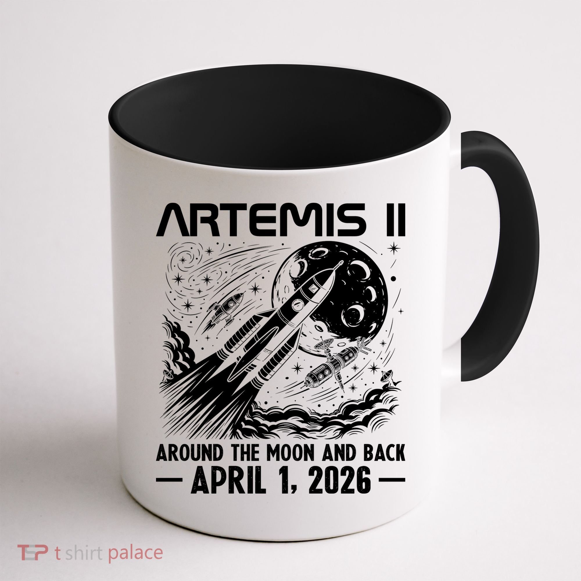 Artemis II Around The Moon And Back 2026 Coffee Mug