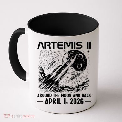 Artemis II Around The Moon And Back 2026 Coffee Mug