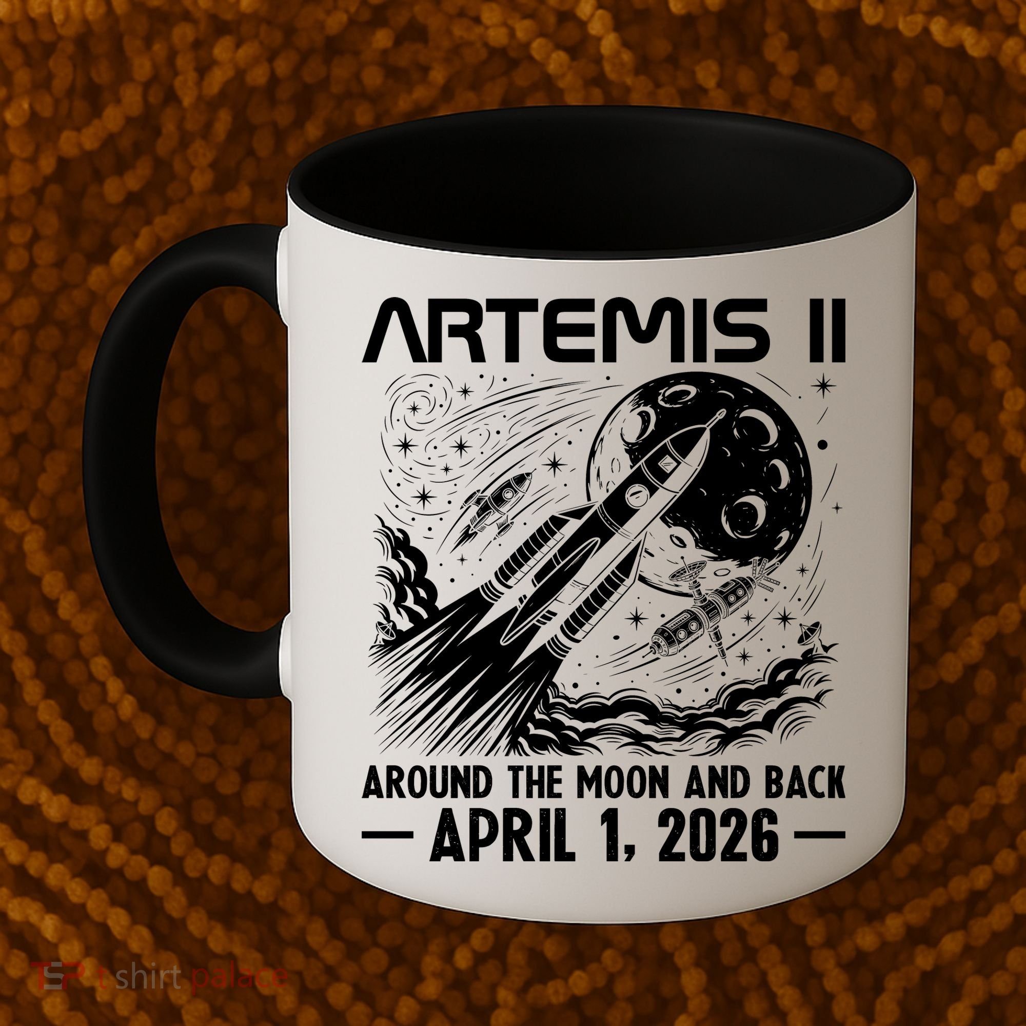 Artemis II Around The Moon And Back 2026 Coffee Mug