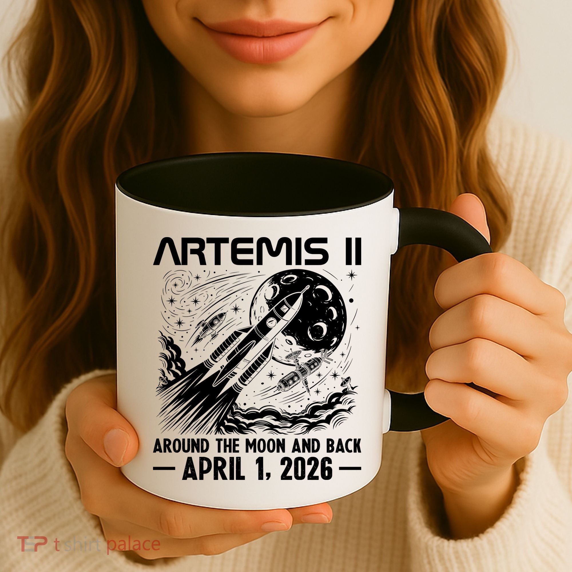 Artemis II Around The Moon And Back 2026 Coffee Mug