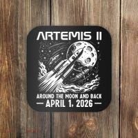 Artemis II Around The Moon And Back 2026 Coaster thumb 0