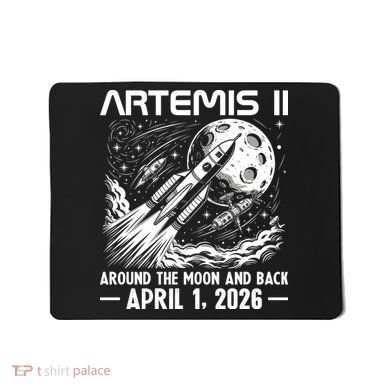 Artemis II Around The Moon And Back 2026 Mousepad