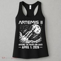Artemis II Around The Moon And Back 2026 Women's Tank Top thumb 3