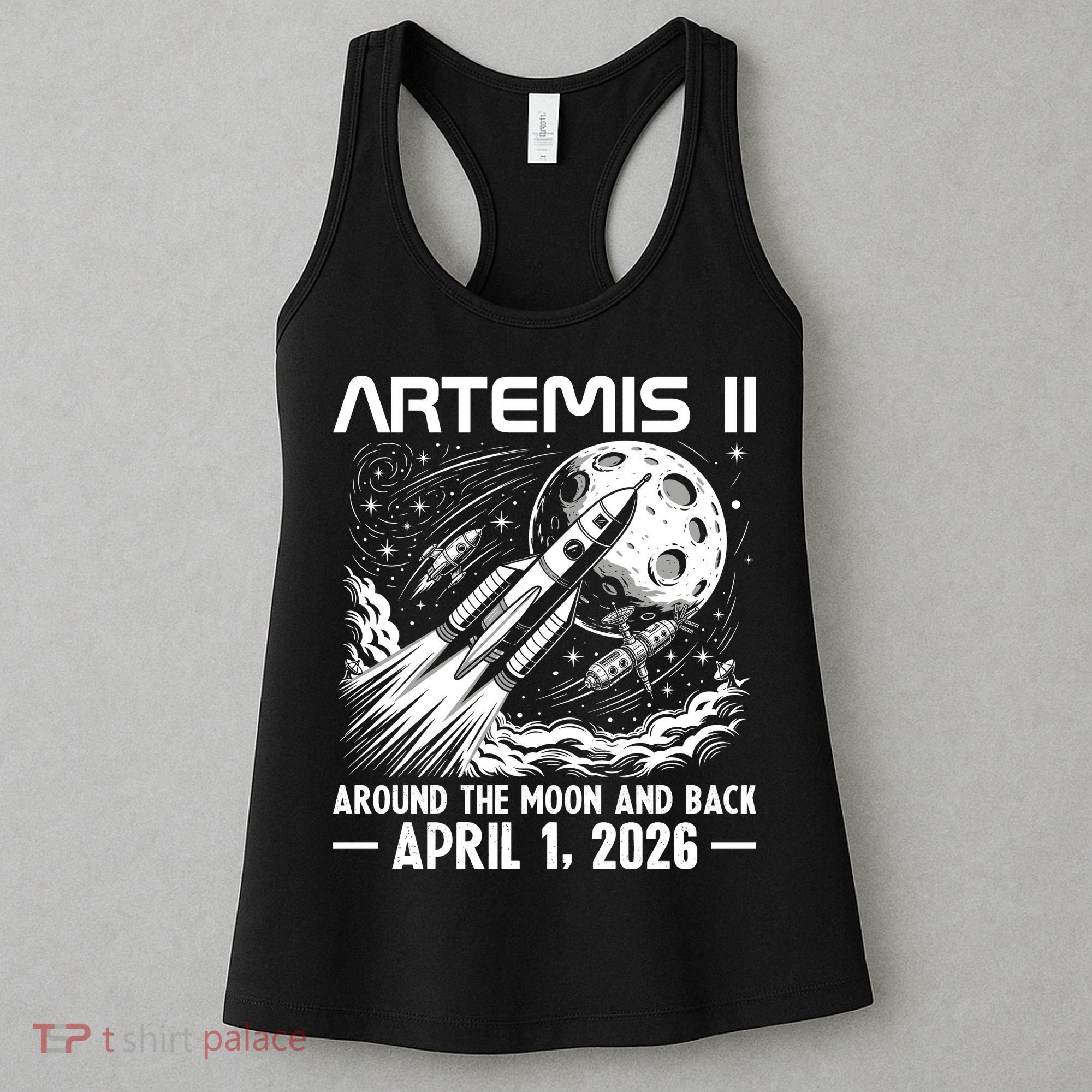 Artemis II Around The Moon And Back 2026 Women's Tank Top