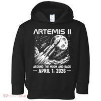 Artemis II Around The Moon And Back 2026 Toddler Hoodie thumb 0
