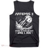Artemis II Around The Moon And Back 2026 Tank Top thumb 0