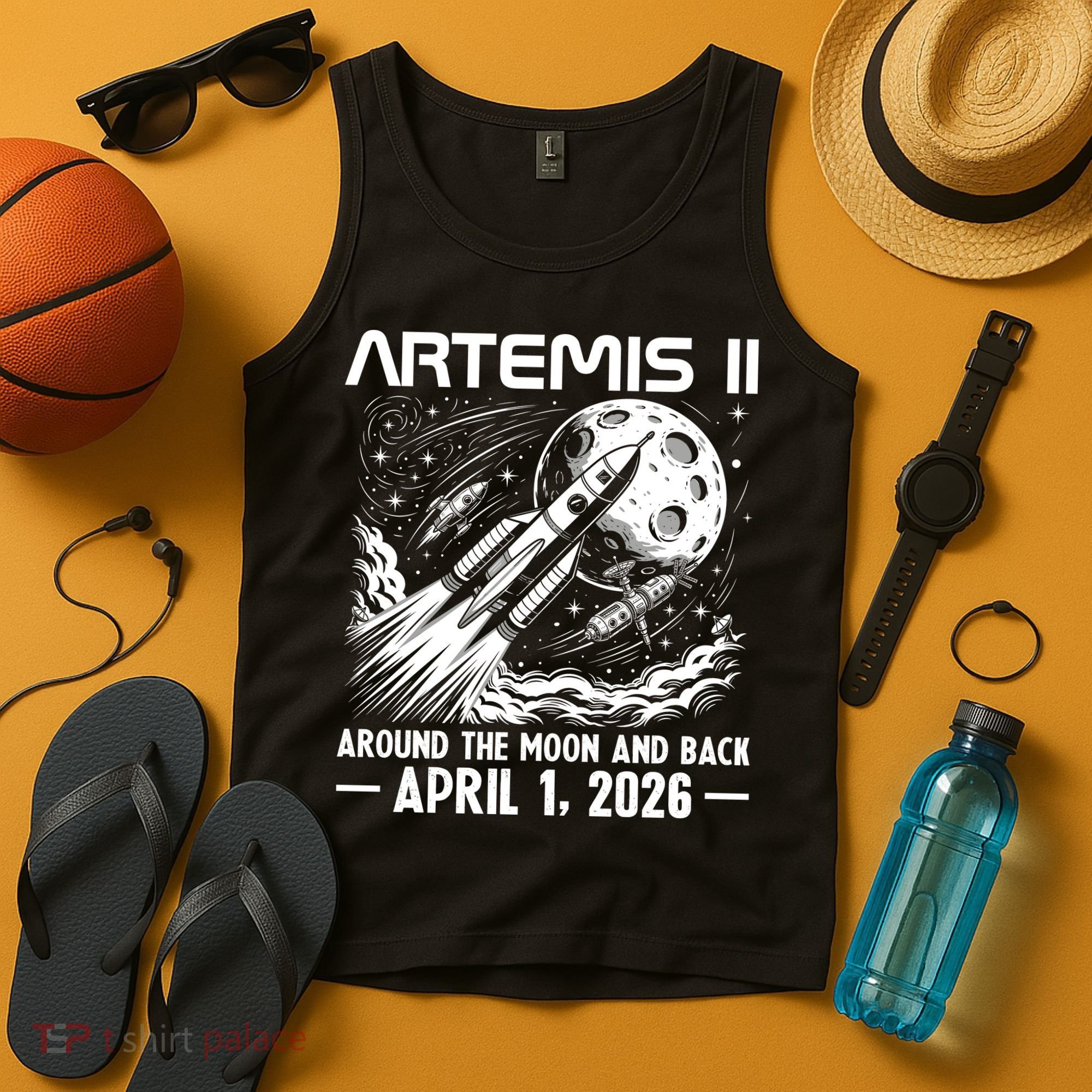 Artemis II Around The Moon And Back 2026 Tank Top