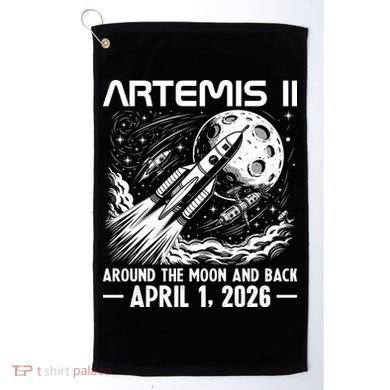 Artemis II Around The Moon And Back 2026 Golf Towel