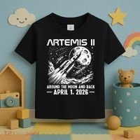 Artemis II Around The Moon And Back 2026 Toddler T-Shirt thumb 3