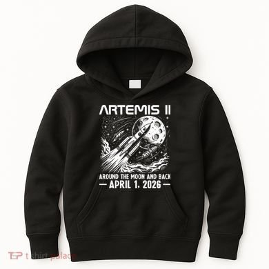 Artemis II Around The Moon And Back 2026 Kids Hoodie