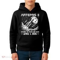 Artemis II Around The Moon And Back 2026 Kids Hoodie thumb 4
