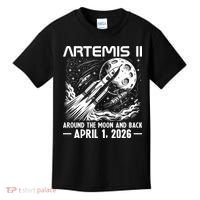 Artemis II Around The Moon And Back 2026 Kids T-Shirt thumb 0