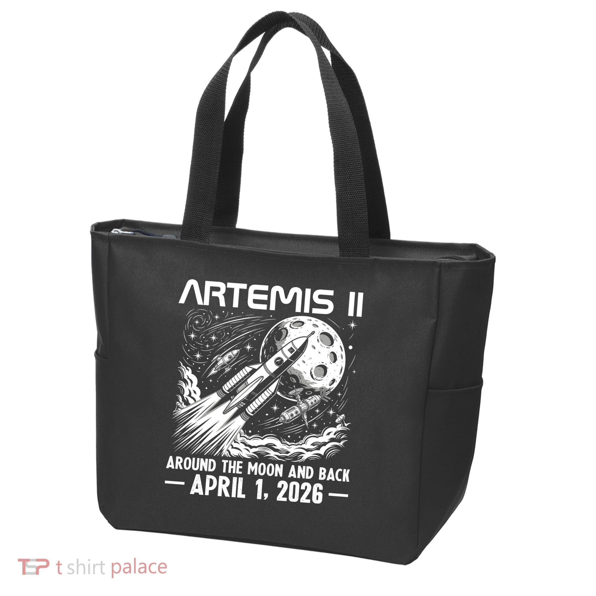 Artemis II Around The Moon And Back 2026 Tote Bag