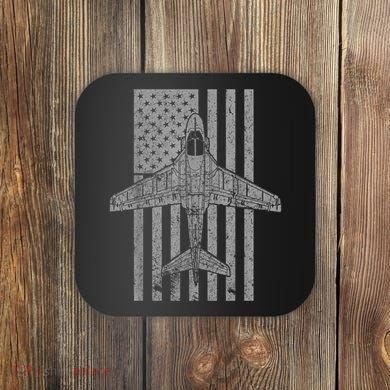 A6 Intruder A6 Jet Airplane Vintage Flag Coaster