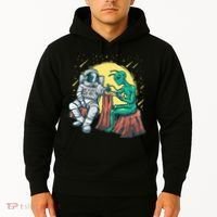 Alien Inking Astronaut Ink Funny Tattoo Artist Hoodie thumb 2