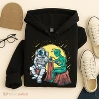 Alien Inking Astronaut Ink Funny Tattoo Artist Hoodie thumb 4