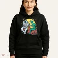 Alien Inking Astronaut Ink Funny Tattoo Artist Hoodie thumb 5