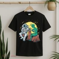 Alien Inking Astronaut Ink Funny Tattoo Artist T-Shirt thumb 2