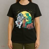 Alien Inking Astronaut Ink Funny Tattoo Artist T-Shirt thumb 4
