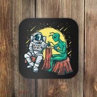 Alien Inking Astronaut Ink Funny Tattoo Artist Coaster thumb 0