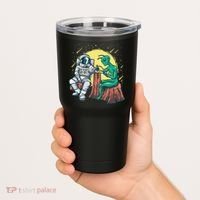 Alien Inking Astronaut Ink Funny Tattoo Artist Tumbler thumb 2
