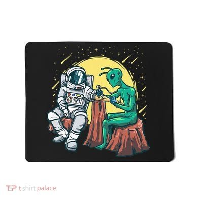 Alien Inking Astronaut Ink Funny Tattoo Artist Mousepad