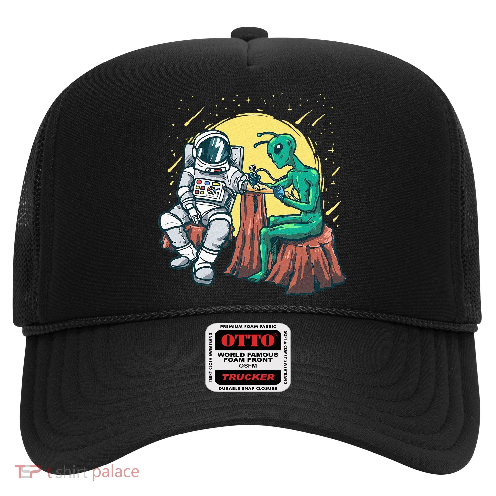 Alien Inking Astronaut Ink Funny Tattoo Artist Hat
