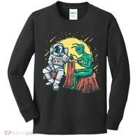 Alien Inking Astronaut Ink Funny Tattoo Artist Kids Long Sleeve Shirt thumb 0
