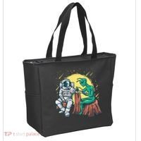 Alien Inking Astronaut Ink Funny Tattoo Artist Tote Bag thumb 2