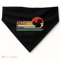 Adhd Is Awesome Cute Squirrel USA-Made Doggie Bandana thumb 0