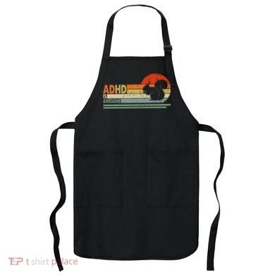 Adhd Is Awesome Cute Squirrel Apron