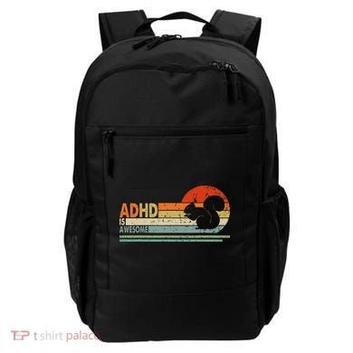 Adhd Is Awesome Cute Squirrel Backpack