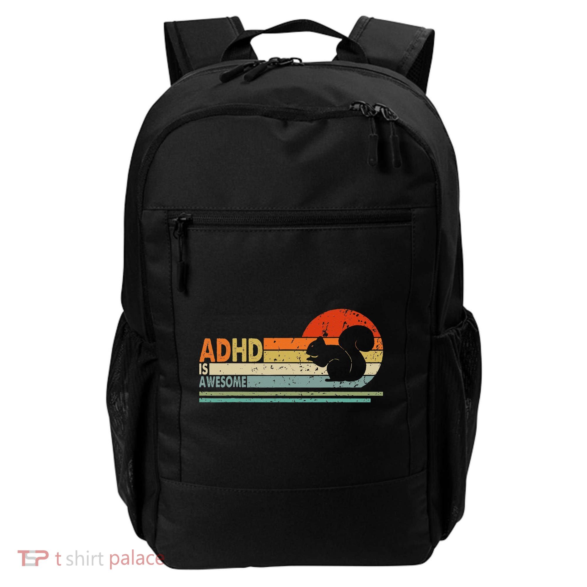 Adhd Is Awesome Cute Squirrel Backpack