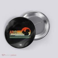 Adhd Is Awesome Cute Squirrel Button thumb 0