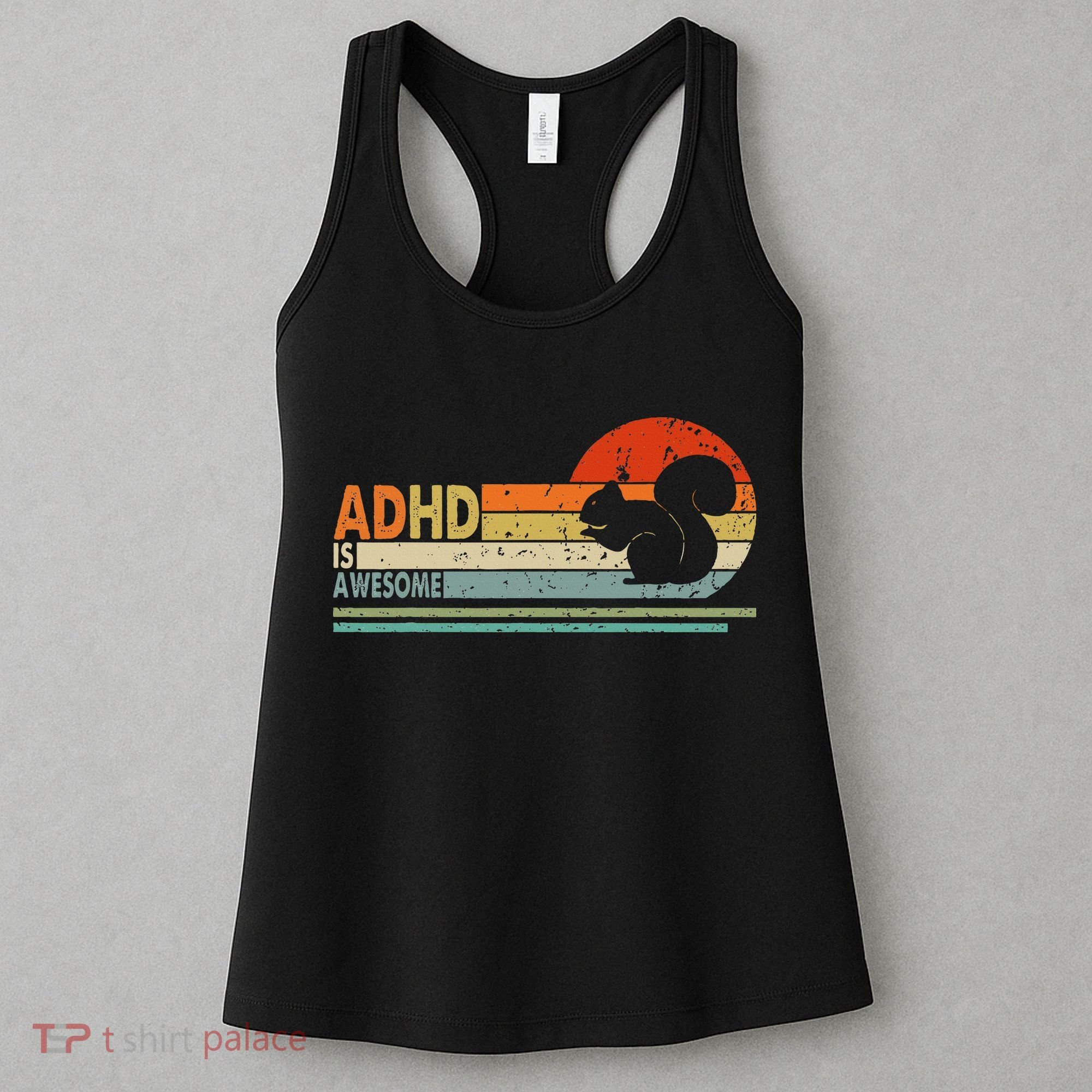 Adhd Is Awesome Cute Squirrel Women's Tank Top