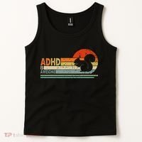 Adhd Is Awesome Cute Squirrel Tank Top thumb 2