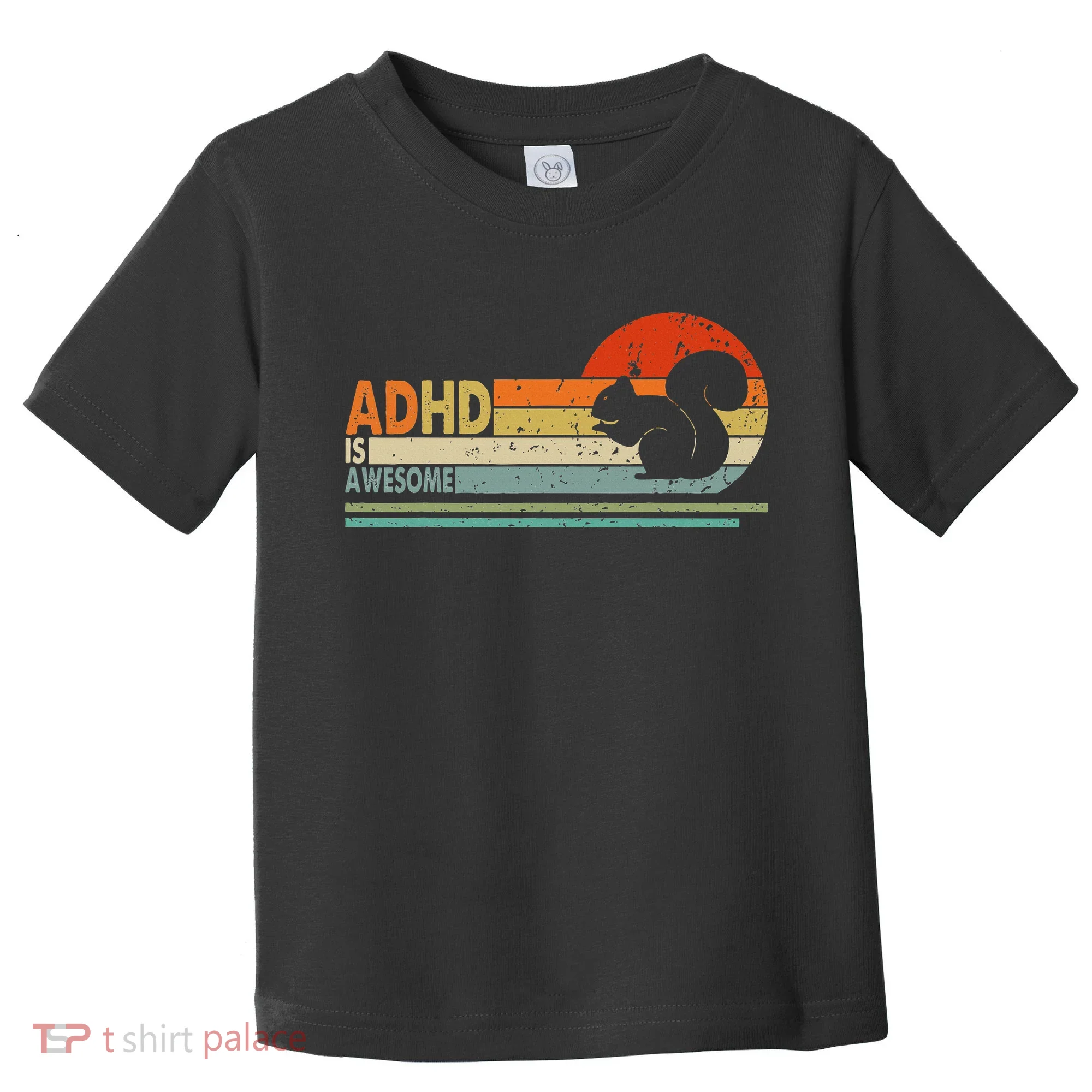 Adhd Is Awesome Cute Squirrel Toddler T-Shirt