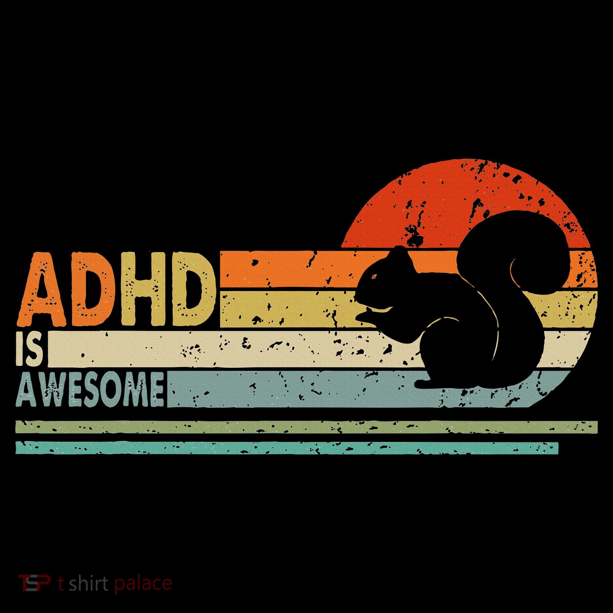 Adhd Is Awesome Cute Squirrel Visor