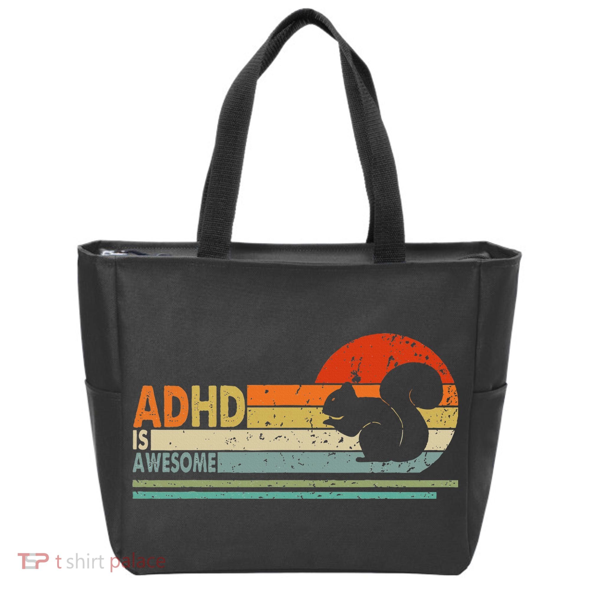 Adhd Is Awesome Cute Squirrel Tote Bag
