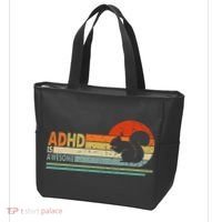 Adhd Is Awesome Cute Squirrel Tote Bag thumb 3