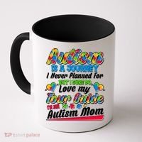 Autism Is A Journey I'm An Autism Mom Coffee Mug thumb 0