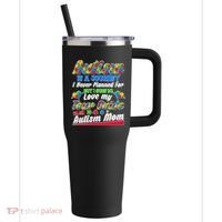 Autism Is A Journey I'm An Autism Mom 40oz Vacuum Insulated Stainless Steel Travel Tumbler thumb 0