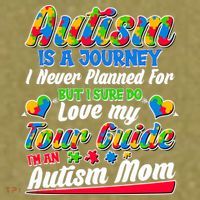 Autism Is A Journey I'm An Autism Mom Garment-Dyed Women's Muscle Tee thumb 6