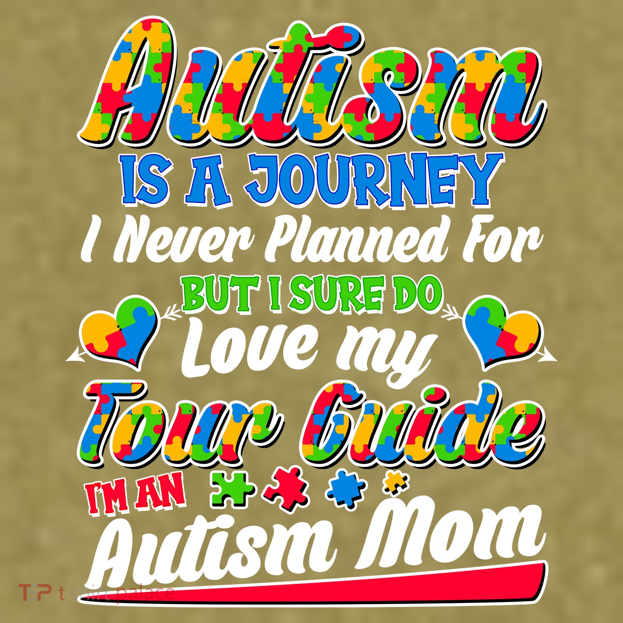 Autism Is A Journey I'm An Autism Mom Garment-Dyed Women's Muscle Tee