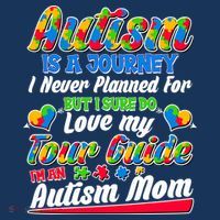 Autism Is A Journey I'm An Autism Mom Women's Hoodie thumb 2