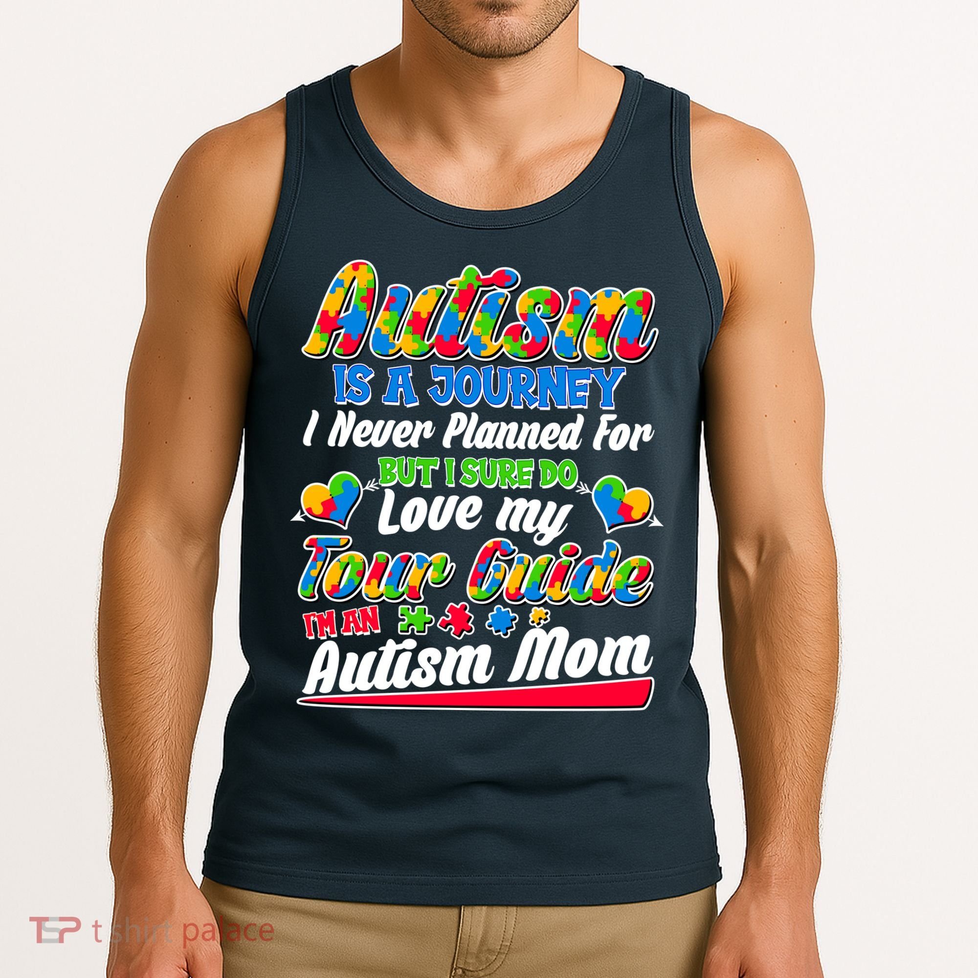 Autism Is A Journey I'm An Autism Mom Tank Top
