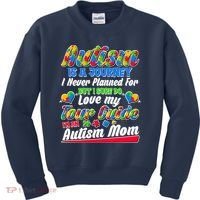 Autism Is A Journey I'm An Autism Mom Kids Sweatshirt thumb 0