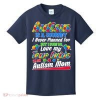Autism Is A Journey I'm An Autism Mom Kids T-Shirt thumb 0