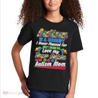 Autism Is A Journey I'm An Autism Mom Kids T-Shirt thumb 2